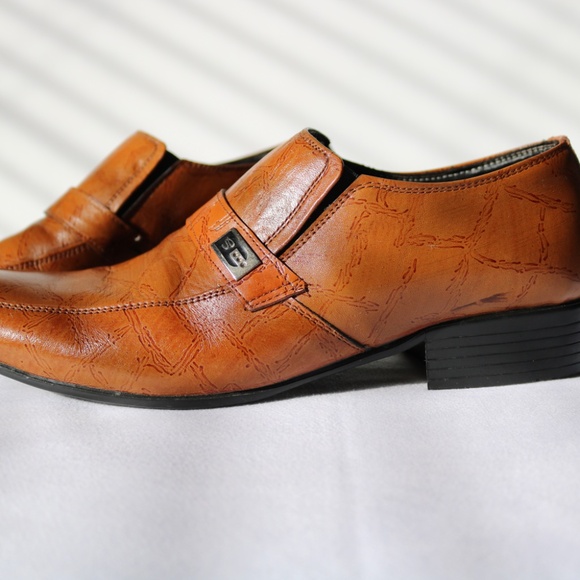 Vero Cuoio NIKE Collection Brown Leather Dress Shoes Loafers Slip On Mens Sz 40 - Picture 5 of 15